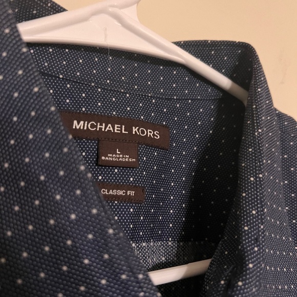 Michael Kors blue button down - Picture 2 of 3